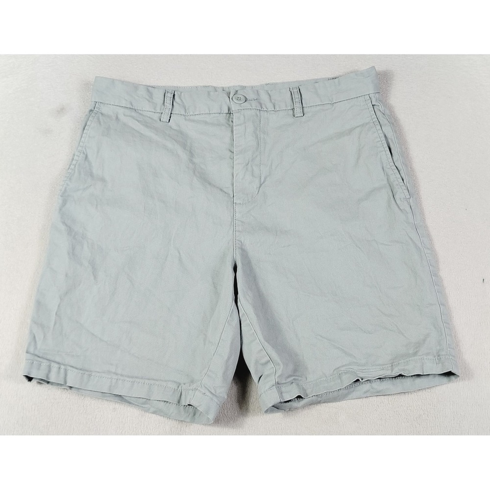 Old Navy Shorts Mens 34 Green Slim Chino Built-In Flex 8 Inseam Summer Casual